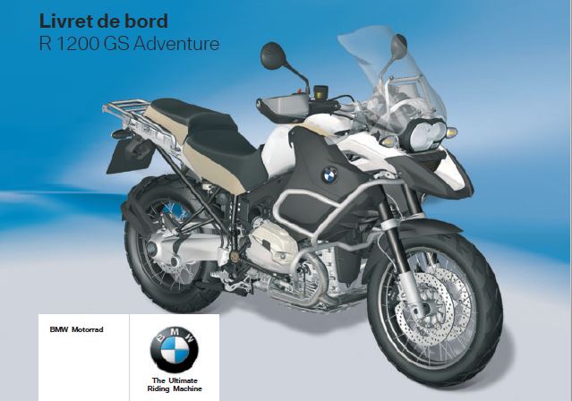 Livret de bord R 1200 GS Adventure